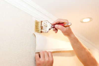 Pose de papier peint à Theil-Rabier — revêtements muraux et toiles de verre